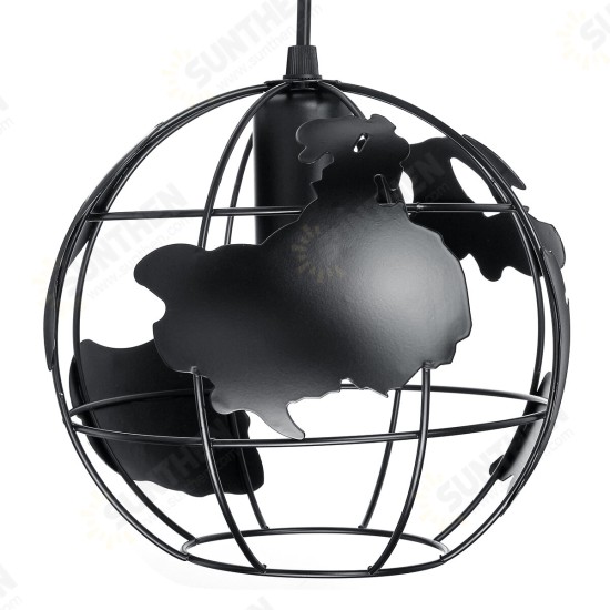 20X20CM Retro Iron E27 Chandeliers Industrial Pendant Light Ceiling Hanging Lamp for Living Dining Room 20X20CM Retro Iron E27 Chandeliers Industrial Pendant Light Ceiling Hanging Lamp for Living Dining Room