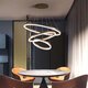220V Modern 3-Ring Led Ceiling Chandeliers for Living Dining Room Loft Hanging Lamp Home Decore Accessories Indoor Lighting Fixtures 220V Modern 3-Ring Led Ceiling Chandeliers for Living Dining Room Loft Hanging Lamp Home Decore Accessories Indoor Lighting Fixtures