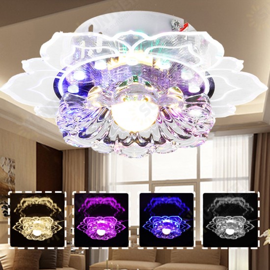 220V Modern Crystal LED Ceiling Lighting Living Room Home Square Chandeliers