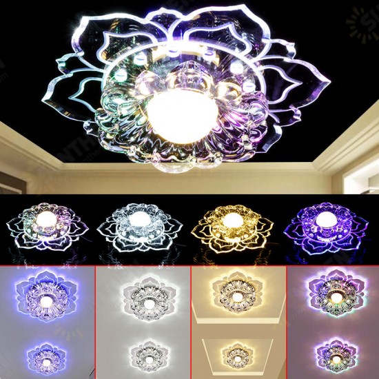 220V Modern Crystal LED Ceiling Lighting Living Room Home Square Chandeliers