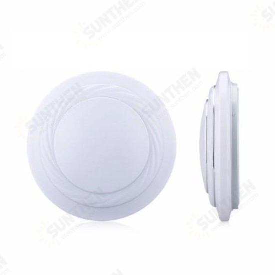 24W 1900lm LED Ceiling Light Surface Mount Round Panel Lamp Bedroom Living Room 85-265V