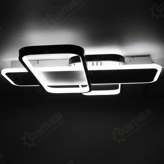 24W Modern LED Ceiling Light Rectangle Fixtures Lamp Living Room Bedroom Remote 24W Modern LED Ceiling Light Rectangle Fixtures Lamp Living Room Bedroom Remote