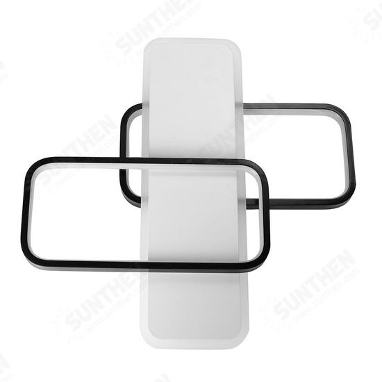 24W Modern LED Ceiling Light Rectangle Fixtures Lamp Living Room Bedroom Remote 24W Modern LED Ceiling Light Rectangle Fixtures Lamp Living Room Bedroom Remote
