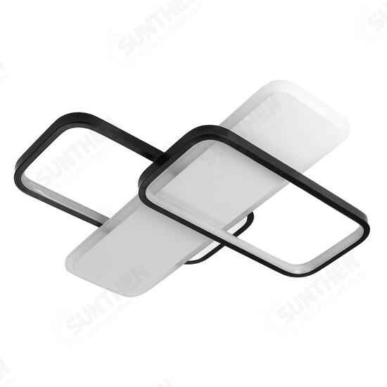 24W Modern LED Ceiling Light Rectangle Fixtures Lamp Living Room Bedroom Remote 24W Modern LED Ceiling Light Rectangle Fixtures Lamp Living Room Bedroom Remote