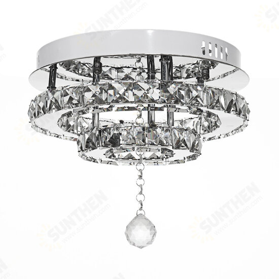 24W/48W Chandelier Crystal Stepless Dimming LED Round Ceiling Light Remote Control Fixture Decor AC100-240V 24W/48W Chandelier Crystal Stepless Dimming LED Round Ceiling Light Remote Control Fixture Decor AC100-240V