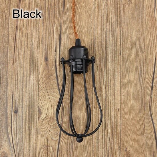 2M Vintage Pendant Trouble Light Bulb Guard Wire Cage Ceiling Hanging Lampshade 2M Vintage Pendant Trouble Light Bulb Guard Wire Cage Ceiling Hanging Lampshade