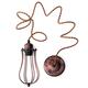 2M Vintage Pendant Trouble Light Bulb Guard Wire Cage Ceiling Hanging Lampshade 2M Vintage Pendant Trouble Light Bulb Guard Wire Cage Ceiling Hanging Lampshade