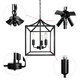 3 Heads E12 Pendant Light Ceiling Lamp Hallway Bedroom Home Bar Fixture Decor