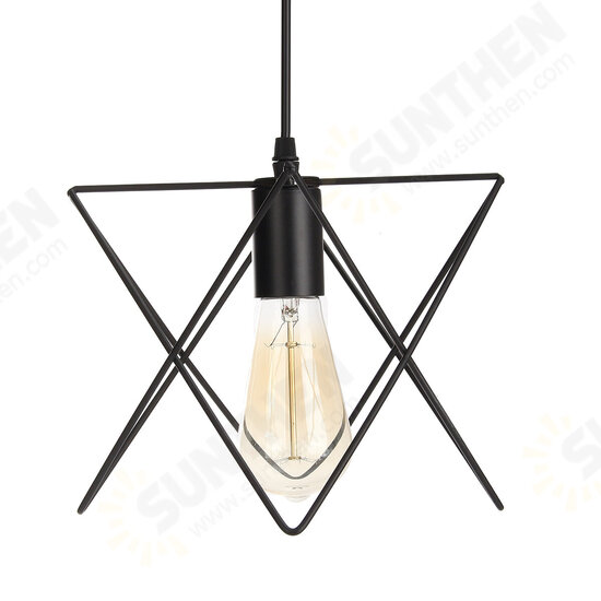 3 In 1 Metal Vintage Ceiling Light Pendant Lamp Cage Lampshade Fixture Chandelier Indoor Lighting