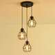 3-Lights Industrial Pendant Lighting Ceiling Metal Vintage Hanging Retro Lamp Without Bulb 3-Lights Industrial Pendant Lighting Ceiling Metal Vintage Hanging Retro Lamp Without Bulb