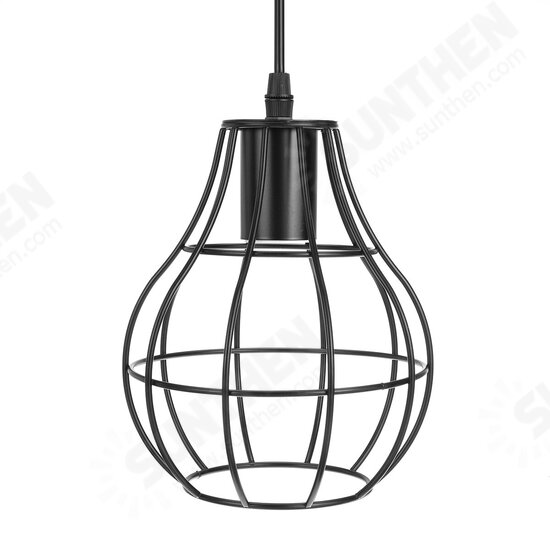 3-Lights Industrial Pendant Lighting Ceiling Metal Vintage Hanging Retro Lamp Without Bulb