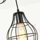 3-Lights Industrial Pendant Lighting Ceiling Metal Vintage Hanging Retro Lamp Without Bulb