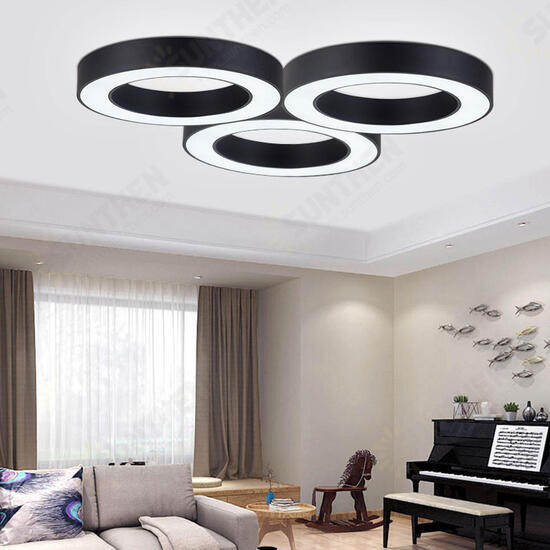 30W LED Ceiling Light Round-shape Panel Light Home 3 Colors Lighting 110V-220V