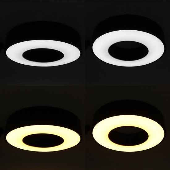 30W LED Ceiling Light Round-shape Panel Light Home 3 Colors Lighting 110V-220V