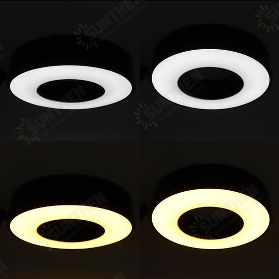 30W LED Ceiling Light Round-shape Panel Light Home 3 Colors Lighting 110V-220V