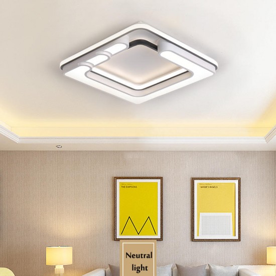 32W Modern Ceiling Lamp Light Mount Square Fashion Living Room Super Bright