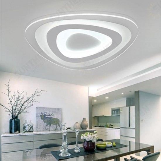 35W Modern Ultrathin LED Flush Mount Ceiling Light 3 Color Adjustable for Living Room Home