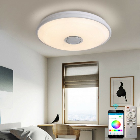 36-60W LED RGB Music Ceiling Lamp bluetooth APP+Remote Control Home Bedroom Lights