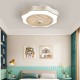 36W 110/220V Ceiling Fan with Lighting LED Light Stepless Dimming Adjustable Wind Speed Remote Control Without Battery Modern LED Ceiling Light