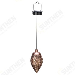 3.94''x8.27''x23.23'' Outdoor Iron Solar Light Pendant Hollow Projection Landscape Garden 3.94''x8.27''x23.23'' Outdoor Iron Solar Light Pendant Hollow Projection Landscape Garden