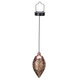 3.94''x8.27''x23.23'' Outdoor Iron Solar Light Pendant Hollow Projection Landscape Garden