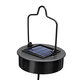 3.94''x8.27''x23.23'' Outdoor Iron Solar Light Pendant Hollow Projection Landscape Garden