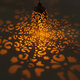 3.94''x8.27''x23.23'' Outdoor Iron Solar Light Pendant Hollow Projection Landscape Garden 3.94''x8.27''x23.23'' Outdoor Iron Solar Light Pendant Hollow Projection Landscape Garden
