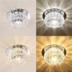 3W 5W Modern Round Shape Warm White Pure White Crystal LED Ceiling Light Chandelier Downlight 3W 5W Modern Round Shape Warm White Pure White Crystal LED Ceiling Light Chandelier Downlight
