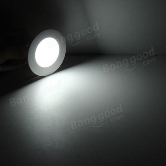 3W Round Ceiling Ultra Thin Panel LED Lamp Down Light Light 85-265V
