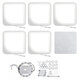 4300LM 900 LED Ceiling Lamp 5Pcs Cube Living Room Bedroom Pendant Light+Remote 4300LM 900 LED Ceiling Lamp 5Pcs Cube Living Room Bedroom Pendant Light+Remote