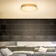 45W 40CM Wooden Ceiling Lamp Double Light Color Stepless Dimming Starry Ceiling Light With Remote Control AC185-265V 45W 40CM Wooden Ceiling Lamp Double Light Color Stepless Dimming Starry Ceiling Light With Remote Control AC185-265V