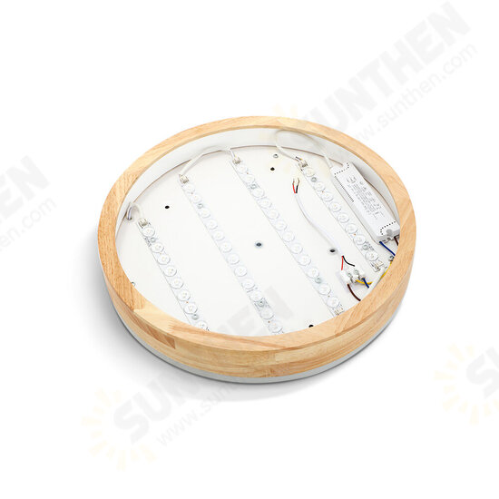45W 40CM Wooden Ceiling Lamp Double Light Color Stepless Dimming Starry Ceiling Light With Remote Control AC185-265V 45W 40CM Wooden Ceiling Lamp Double Light Color Stepless Dimming Starry Ceiling Light With Remote Control AC185-265V