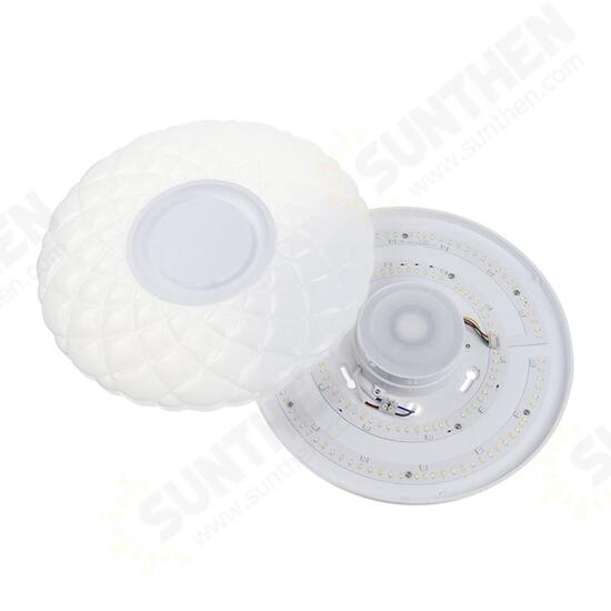 50W Dimmable LED Flush Mount Ceiling Light Bluetooth Speaker Lamp with Remote Controller