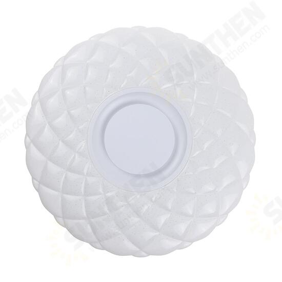 50W Dimmable LED Flush Mount Ceiling Light Bluetooth Speaker Lamp with Remote Controller