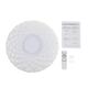 50W Dimmable LED Flush Mount Ceiling Light Bluetooth Speaker Lamp with Remote Controller