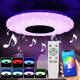 50W Dimmable LED Flush Mount Ceiling Light Bluetooth Speaker Lamp with Remote Controller 50W Dimmable LED Flush Mount Ceiling Light Bluetooth Speaker Lamp with Remote Controller