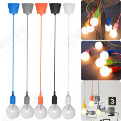 60W Modern Ceiling Fabric Cable Pendant Light Holder E27 Bulb Lamp Fitting 60W Modern Ceiling Fabric Cable Pendant Light Holder E27 Bulb Lamp Fitting