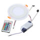 6W RGB Dual Color LED Recessed Ceiling Round Panel Down Light Lamp 6W RGB Dual Color LED Recessed Ceiling Round Panel Down Light Lamp