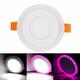 6W RGB Dual Color LED Recessed Ceiling Round Panel Down Light Lamp 6W RGB Dual Color LED Recessed Ceiling Round Panel Down Light Lamp
