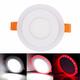 6W RGB Dual Color LED Recessed Ceiling Round Panel Down Light Lamp 6W RGB Dual Color LED Recessed Ceiling Round Panel Down Light Lamp
