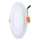 6W RGB Dual Color LED Recessed Ceiling Round Panel Down Light Lamp 6W RGB Dual Color LED Recessed Ceiling Round Panel Down Light Lamp