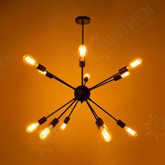 8~12 Light Vintage Industrial Metal Hanging Ceiling Fixture Edison Bulb Pendant 8~12 Light Vintage Industrial Metal Hanging Ceiling Fixture Edison Bulb Pendant