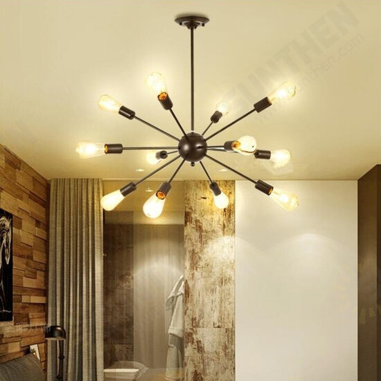 8~12 Light Vintage Industrial Metal Hanging Ceiling Fixture Edison Bulb Pendant 8~12 Light Vintage Industrial Metal Hanging Ceiling Fixture Edison Bulb Pendant