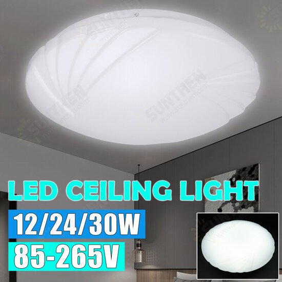 85-265V 14inch 30W LED Ceiling Light Ultra Thin Flush Mount Round Home Fixture Lamp