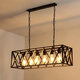 85-265V E27 Industrial Kitchen Pendant 4/6-Light Chandelier Ceiling Lamp Fixture Decor Without Bulb