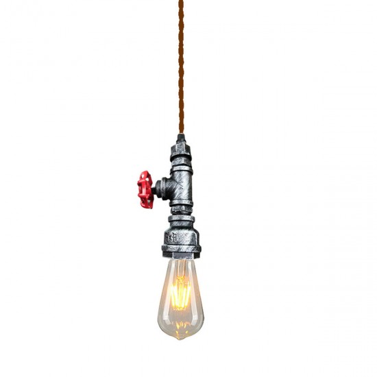 85-265V Retro Pendant Light Ceiling E27 Lamp Bulb Alloy 116cm Home Decoration