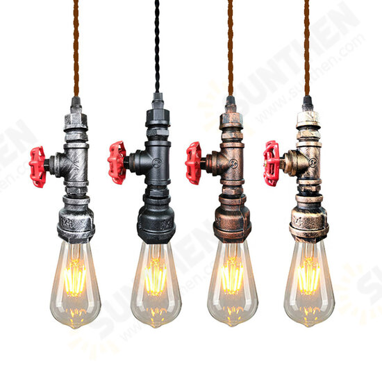 85-265V Retro Pendant Light Ceiling E27 Lamp Bulb Alloy 116cm Home Decoration