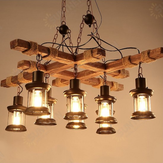 85V-265V E27 Industrial Wooden Pendant Light Ceiling Light Chandelier Home Fixture Decor 85V-265V E27 Industrial Wooden Pendant Light Ceiling Light Chandelier Home Fixture Decor