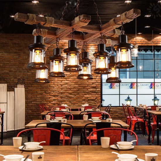 85V-265V E27 Industrial Wooden Pendant Light Ceiling Light Chandelier Home Fixture Decor 85V-265V E27 Industrial Wooden Pendant Light Ceiling Light Chandelier Home Fixture Decor