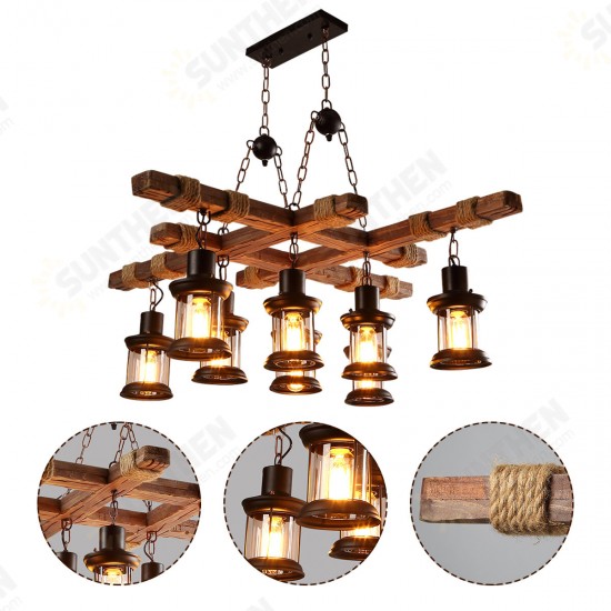 85V-265V E27 Industrial Wooden Pendant Light Ceiling Light Chandelier Home Fixture Decor 85V-265V E27 Industrial Wooden Pendant Light Ceiling Light Chandelier Home Fixture Decor
